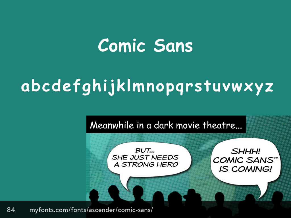 Comic Sans typeface