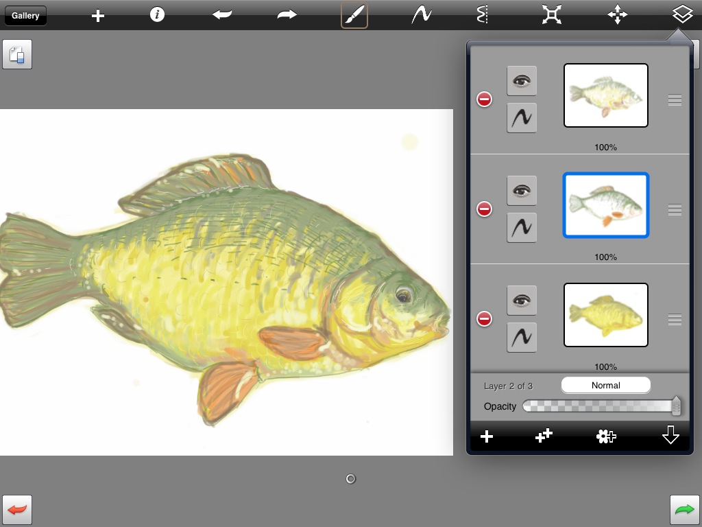 layers in SketchBook Pro