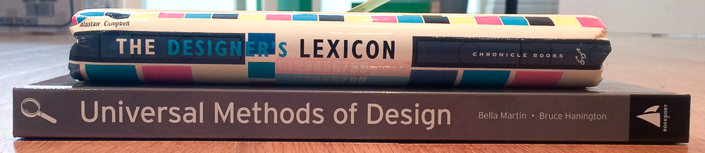 The Designer’s Lexicon by Alastair Campbell, The Universal Methods Of Design by Bella Martin and Bruce Hanington
