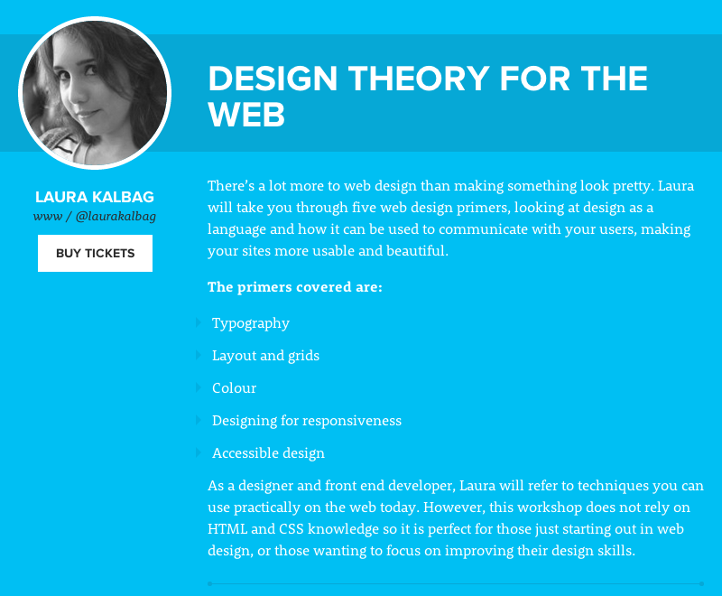 Design theory for web workshop at Interlink conference