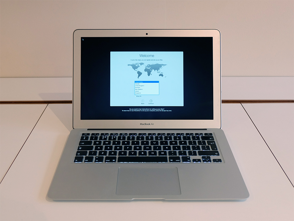 Mid 2013 MacBook Air from front