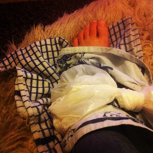 My sprained ankle which made November very difficult