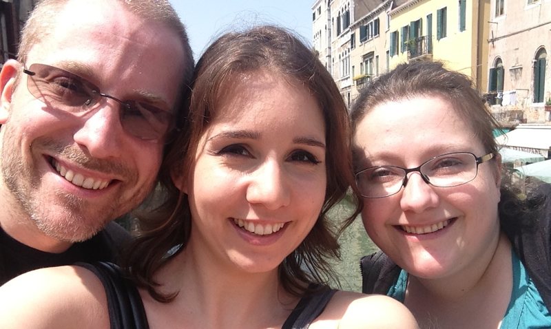 Aral, me and Nina in Venice