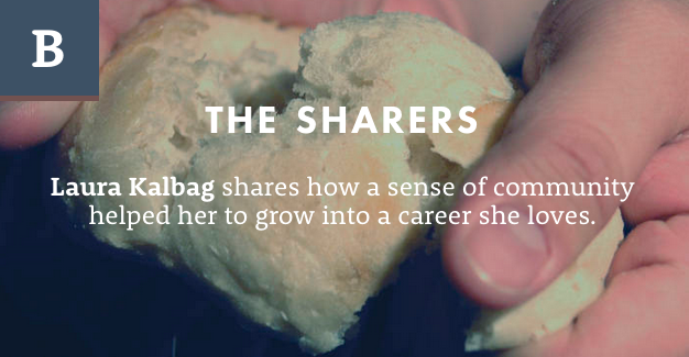 Screenshot from The Branch website: The Sharers - Laura Kalbag shares how a sense of community helped her to grow into a career she loves.