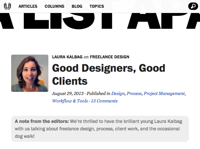 Good Designers, Good Clients, my post on A List Apart