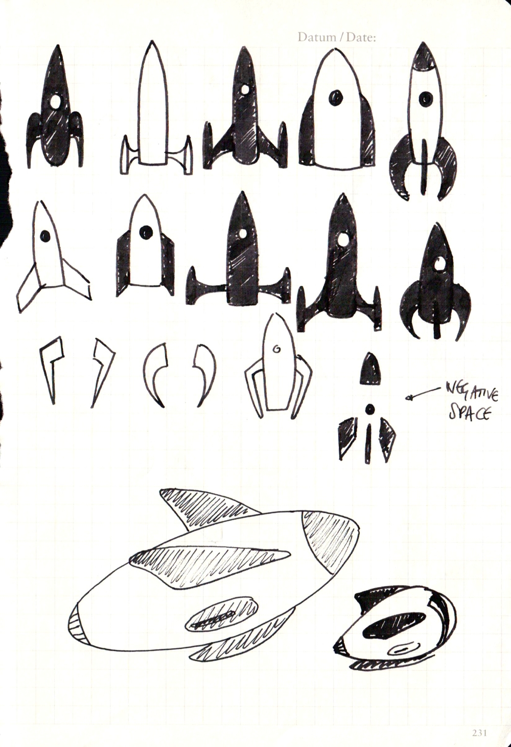 Rocket sketches from Indie Phone