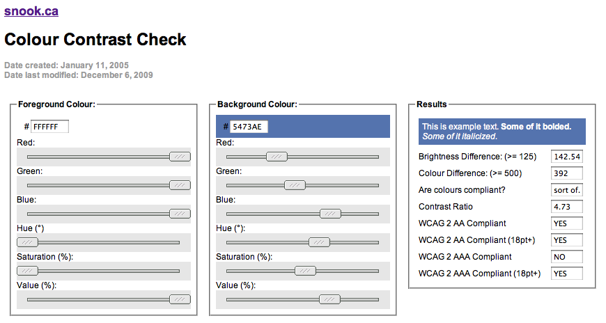 Checking my redesign colour contrast on the quotes section