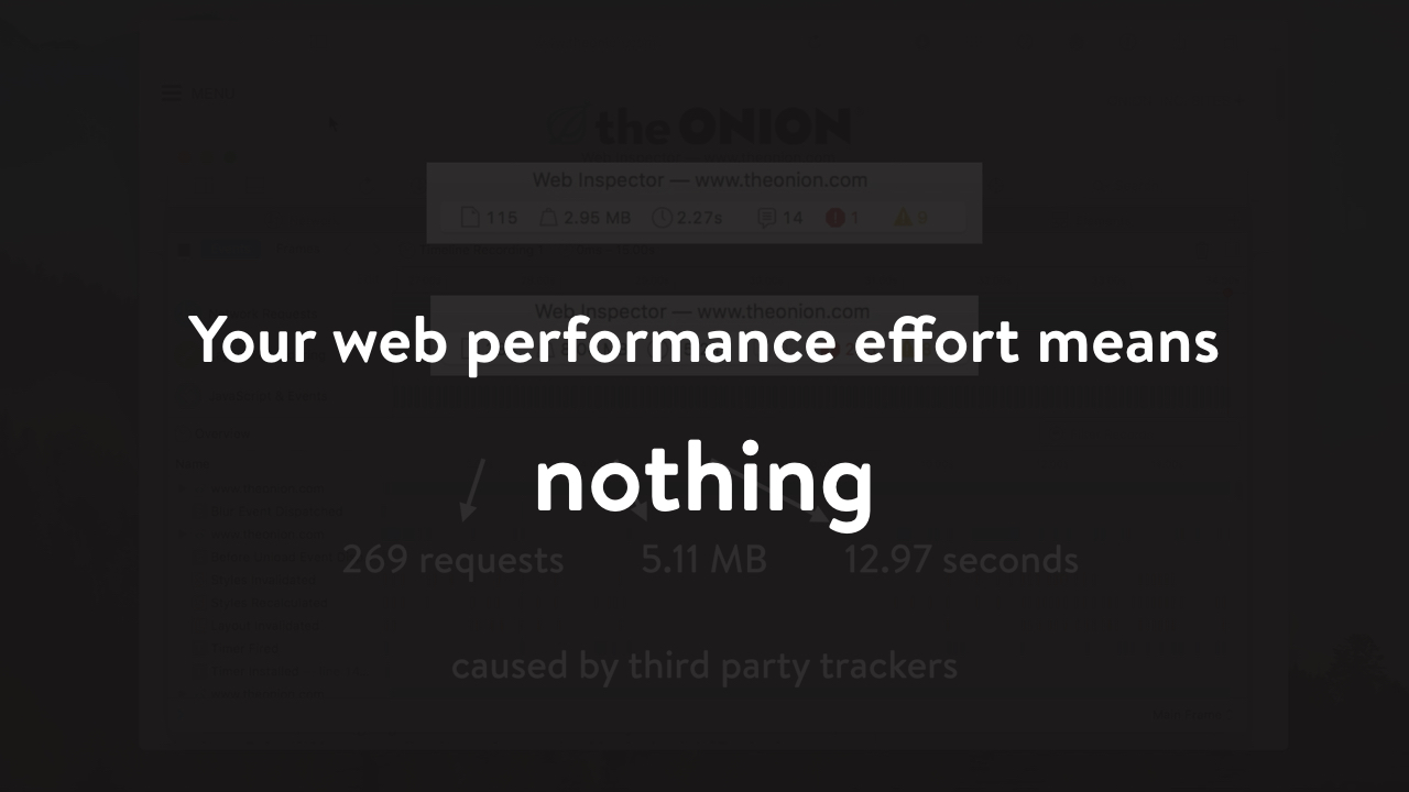 Your web performance effort means nothing