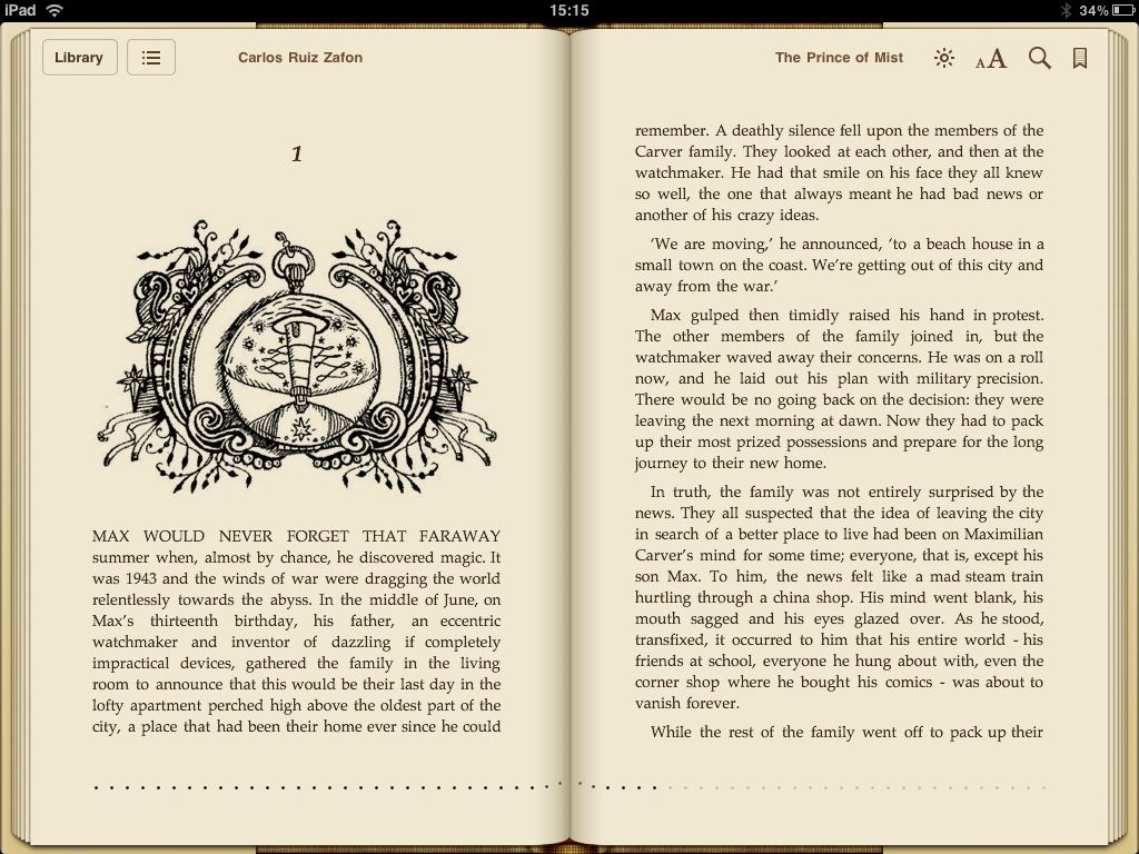 The Prince of Mist on iBooks