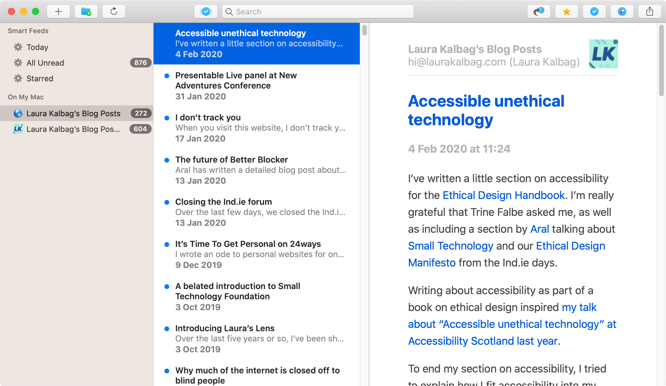 gmail rss feed reader