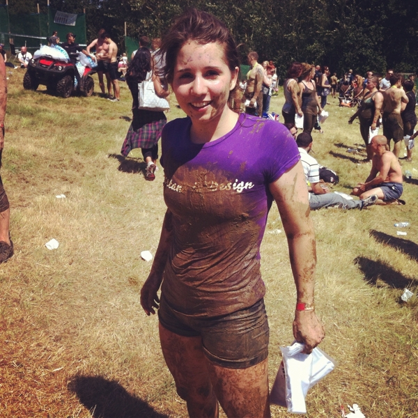 The Spartan Race where I did 5k and obstacles in the burning sun and lots of mud