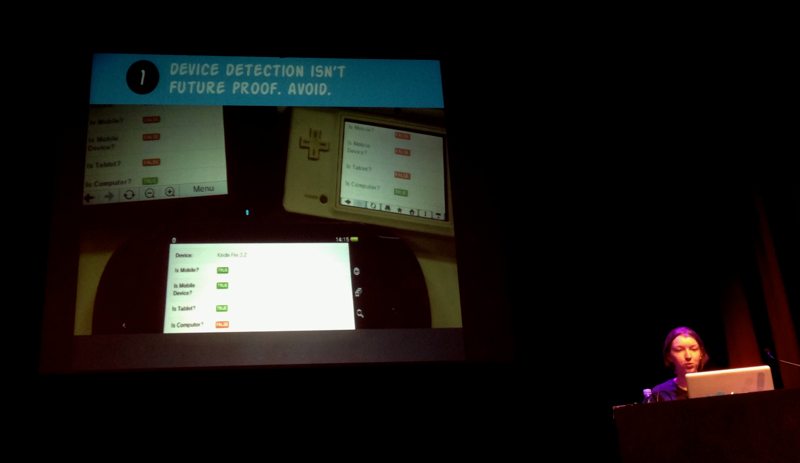 Anna Debenham—Device detection isn't future proof. Avoid.