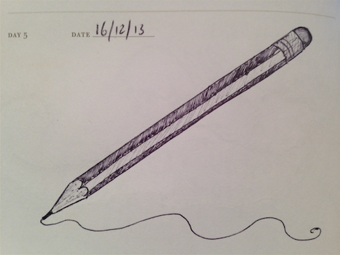 sketch of a pencil